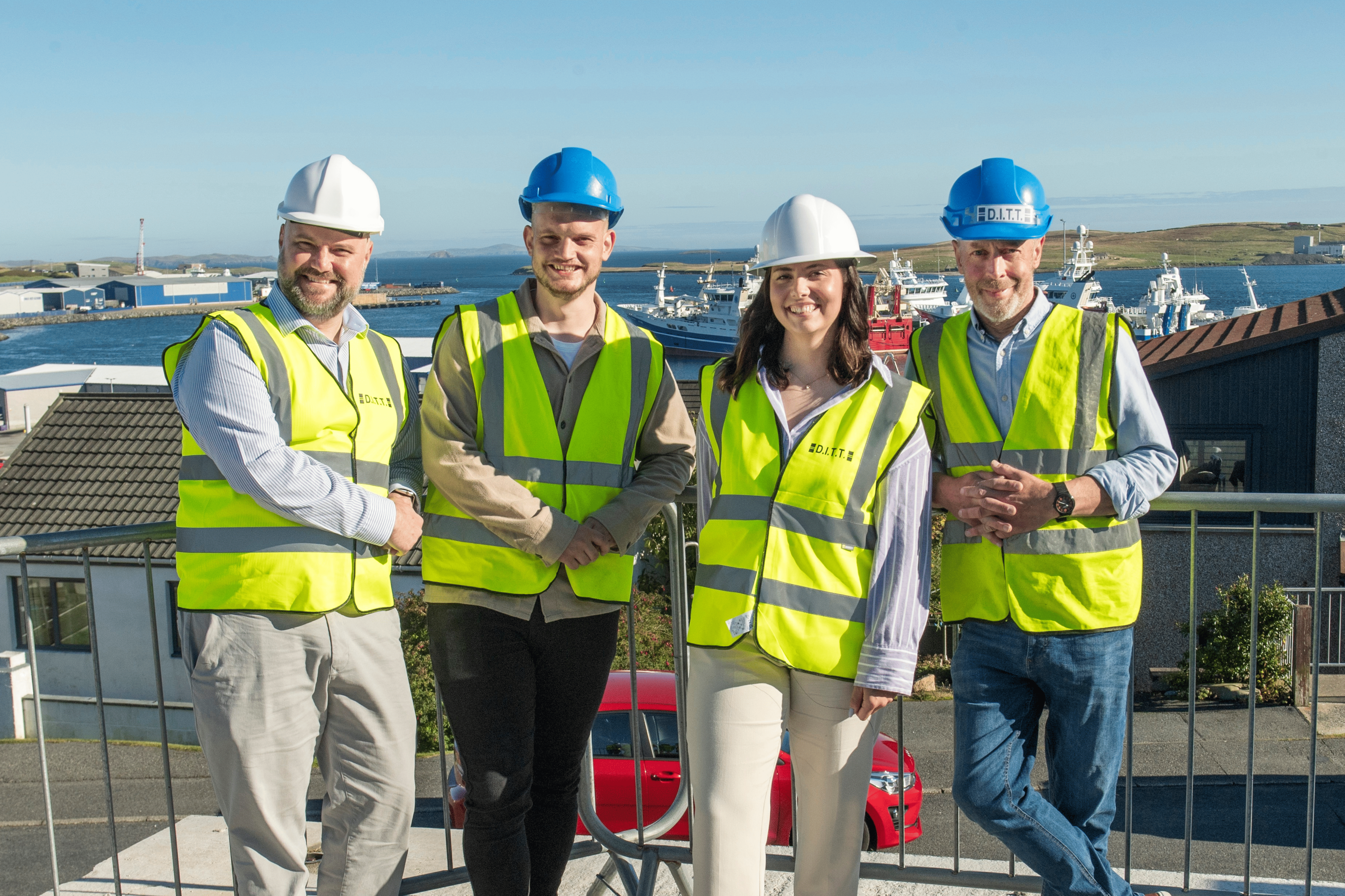 Alastair McMillan, Liam Spence, Rebecca Currie and Peter Tait 