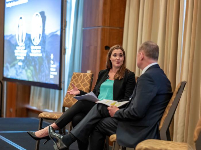 Sarah Roughead, Interim CEO at the Scottish National Investment Bank and Calum Paterson, Managing Partner at Scottish Equity Partners
