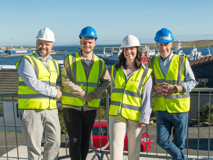 Alastair McMillan, Liam Spence, Rebecca Currie and Peter Tait 
