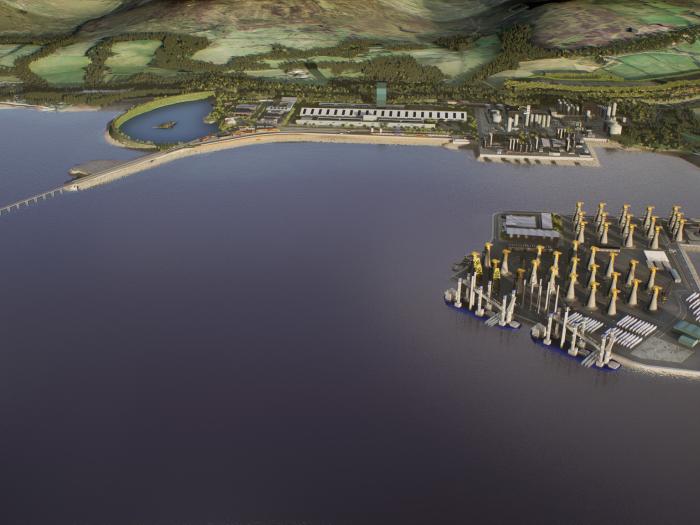 Artist impression of Hunterston manufacturing facility