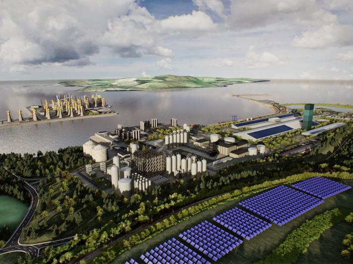 Artist impression of Hunterston manufacturing facility