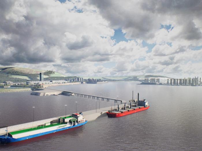 Artist impression of Hunterston manufacturing facility